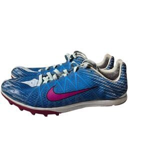 Nike Track & Field Jana Star Blue Pink White Running Shoes Size 9.5 Wide